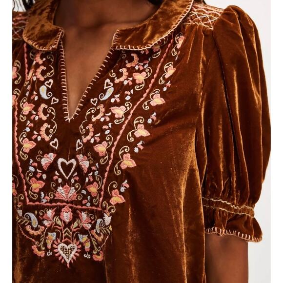 Free People Freya Floral Embroidered Mini, Large - Picture 3 of 9